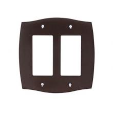 Colonial Bronze 6005-2G-9 - Double GFI Colonial Switch Plate  - Polished Bronze