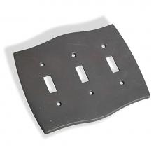 Colonial Bronze 6005-3T-MS - Triple Toggle Colonial Switch Plate  - Match Sample