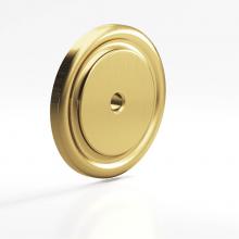 Colonial Bronze 9202-4 - 1.75'' diameter Round, grooved Backplate for use with 1/4-20 screw hand finished in Sati
