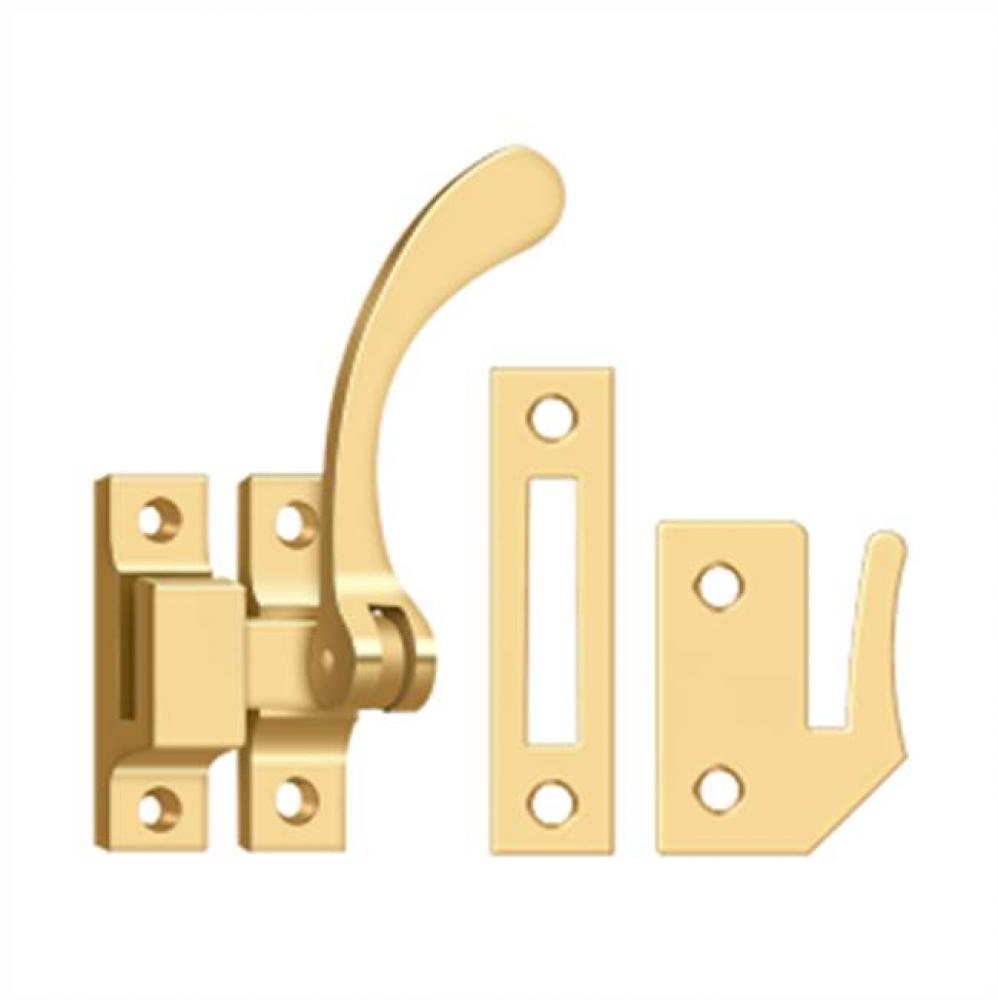 Window Lock, Casement Fastener, Reversible, 4-1/2''