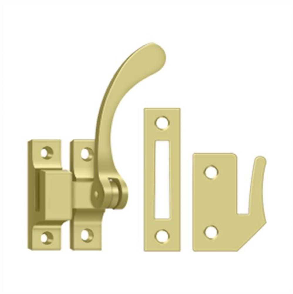 Window Lock, Casement Fastener, Reversible, 4-1/2''