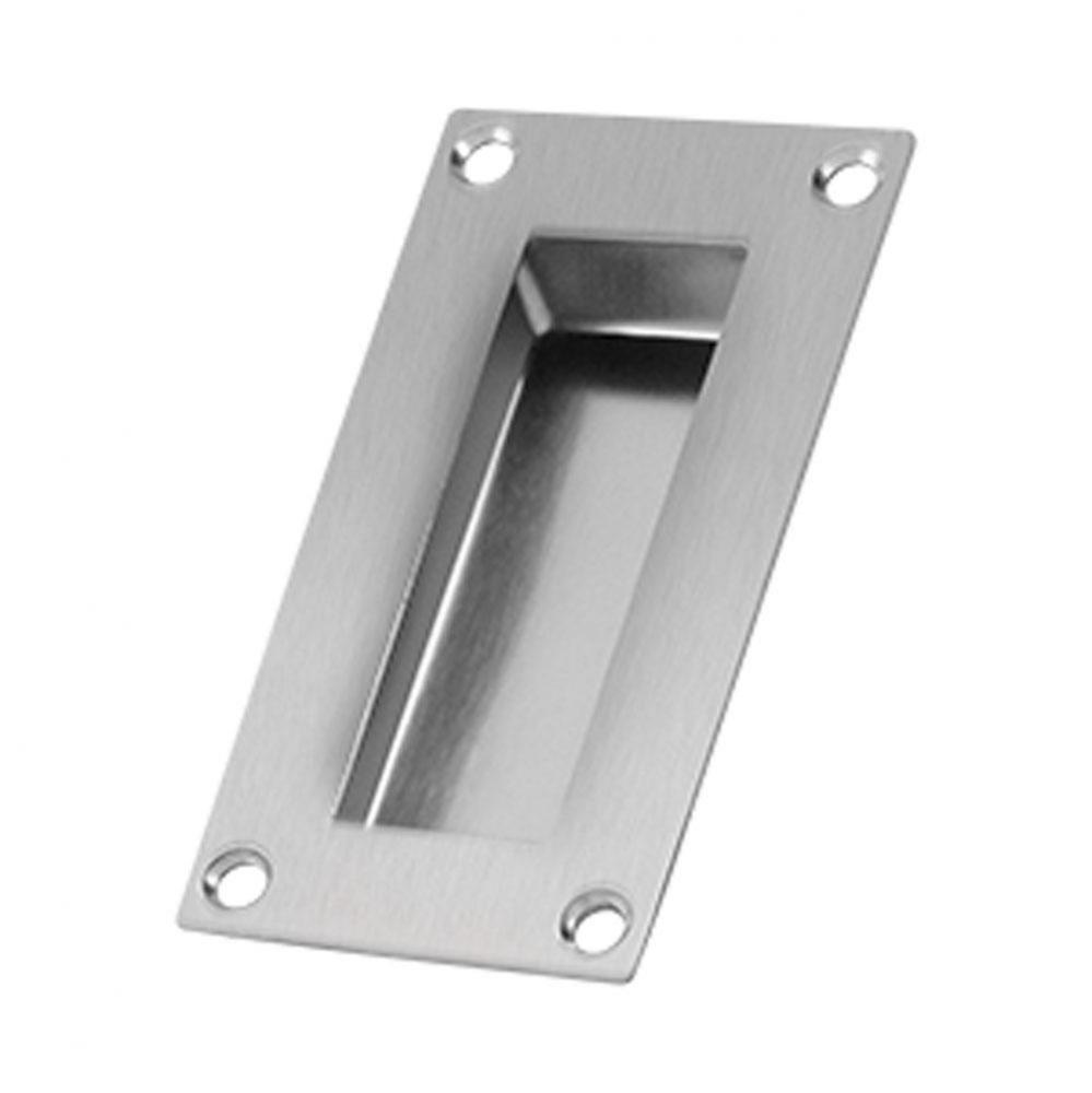 Flush Pull, Rectangular, Stainless Steel, 4''x 2''x 1/2''