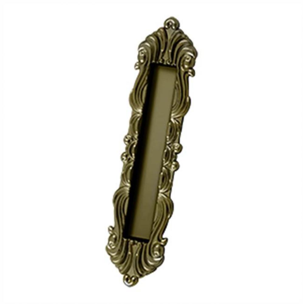 Flush Pull, Victorian, HD, 10'' x 2-1/4'' x 3/4'', Solid Brass