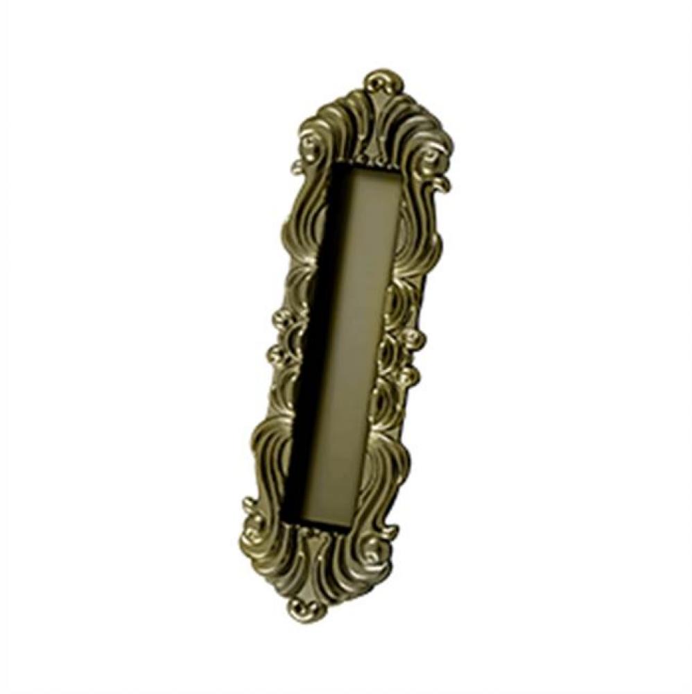 Flush Pull, Victorian, HD, 7'' x 2-1/4'' x 5/8'', Solid Brass