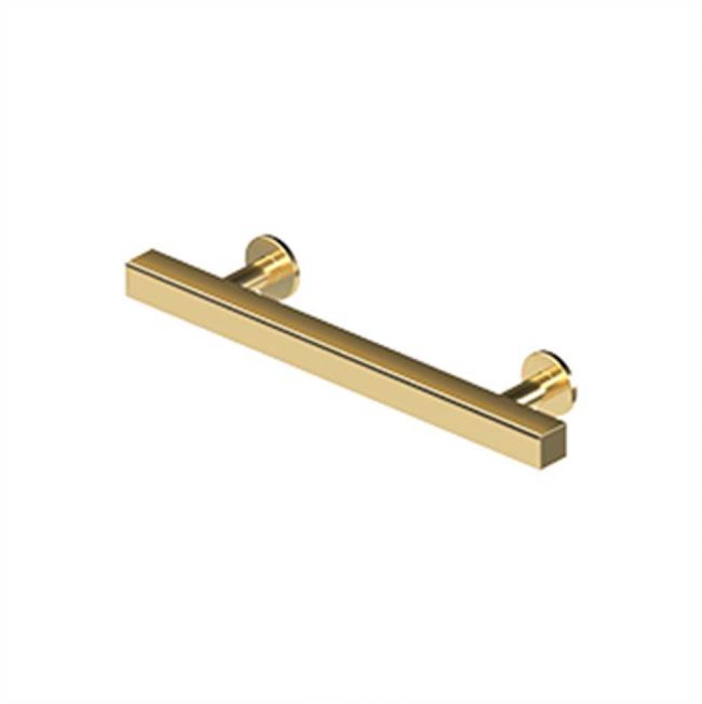 Contemporary Cabinet Pull 4'', Pommel,  Solid Brass