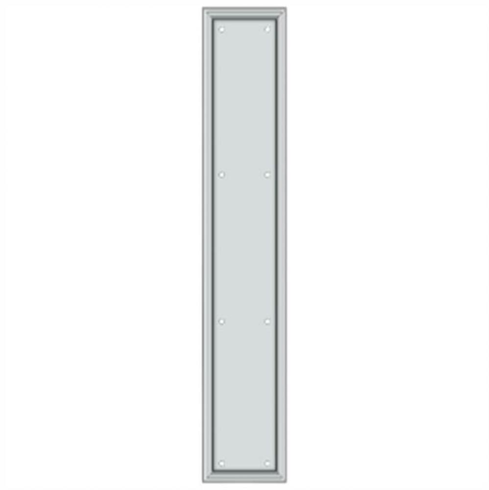 Framed Push Plate, HD, 3 1/2'' x 20''