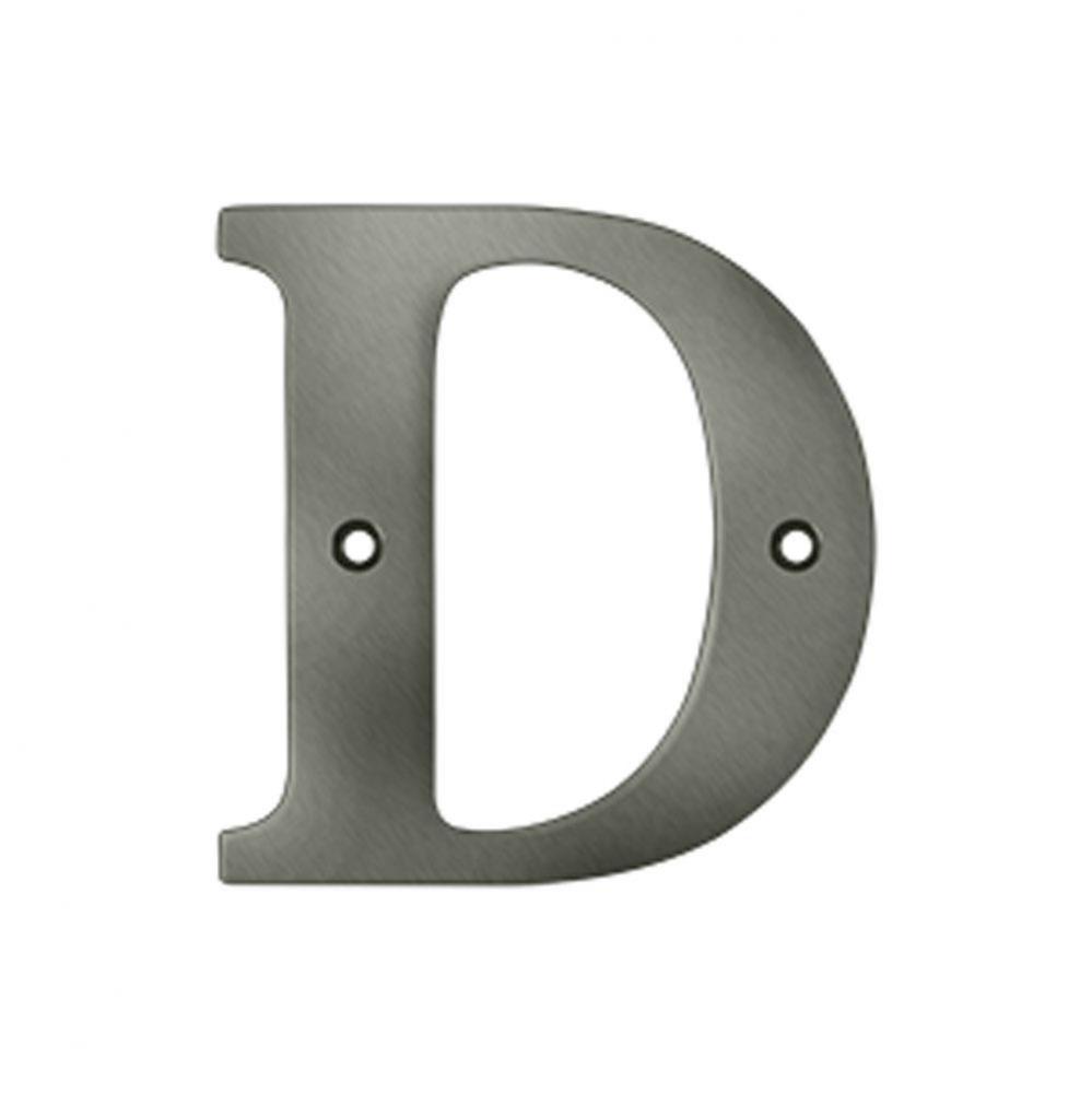 4'' Residential Letter D