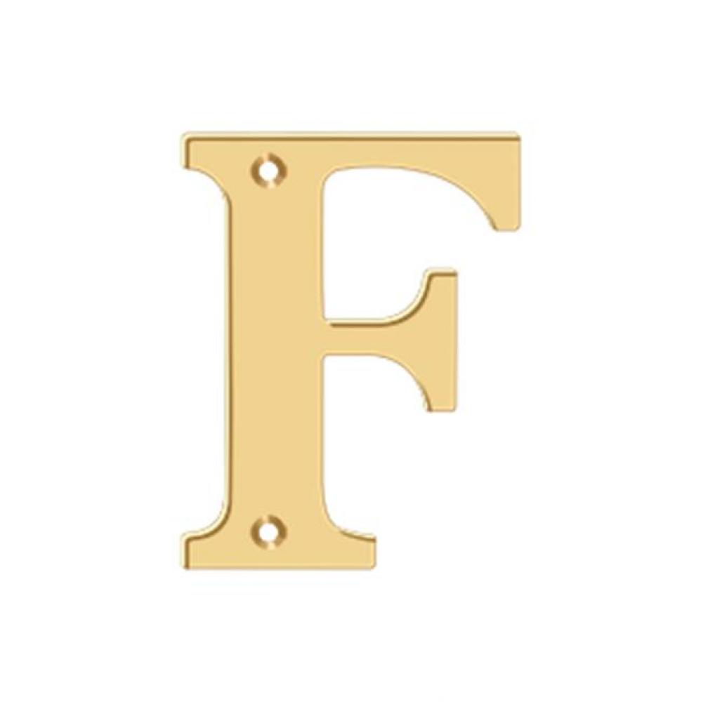 4'' Residential Letter F