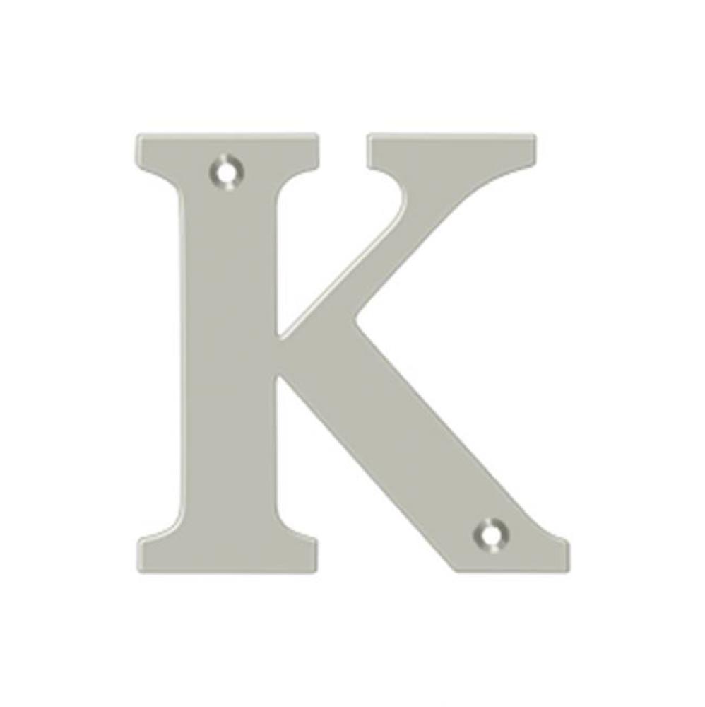 4'' Residential Letter K