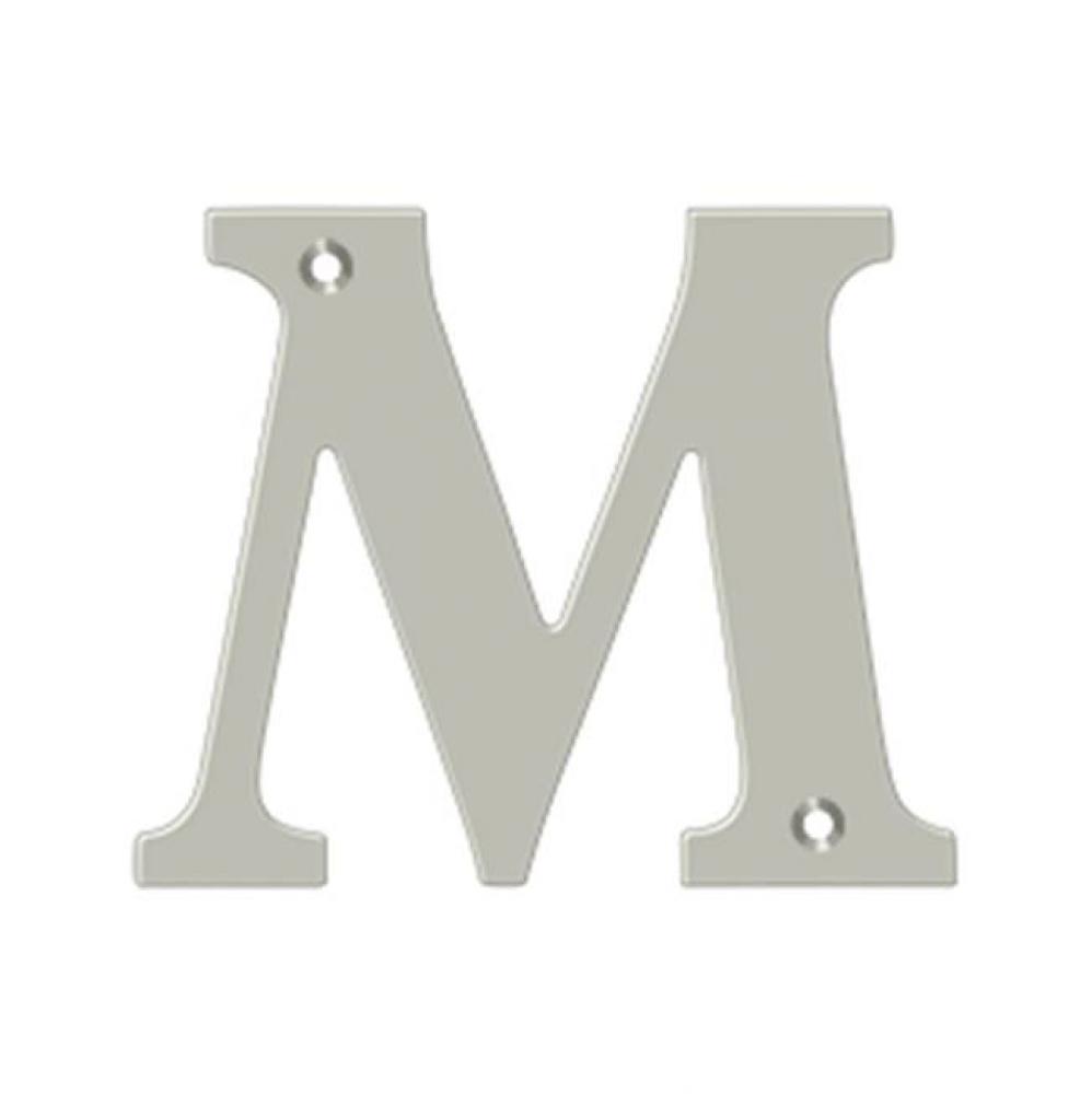 4'' Residential Letter M