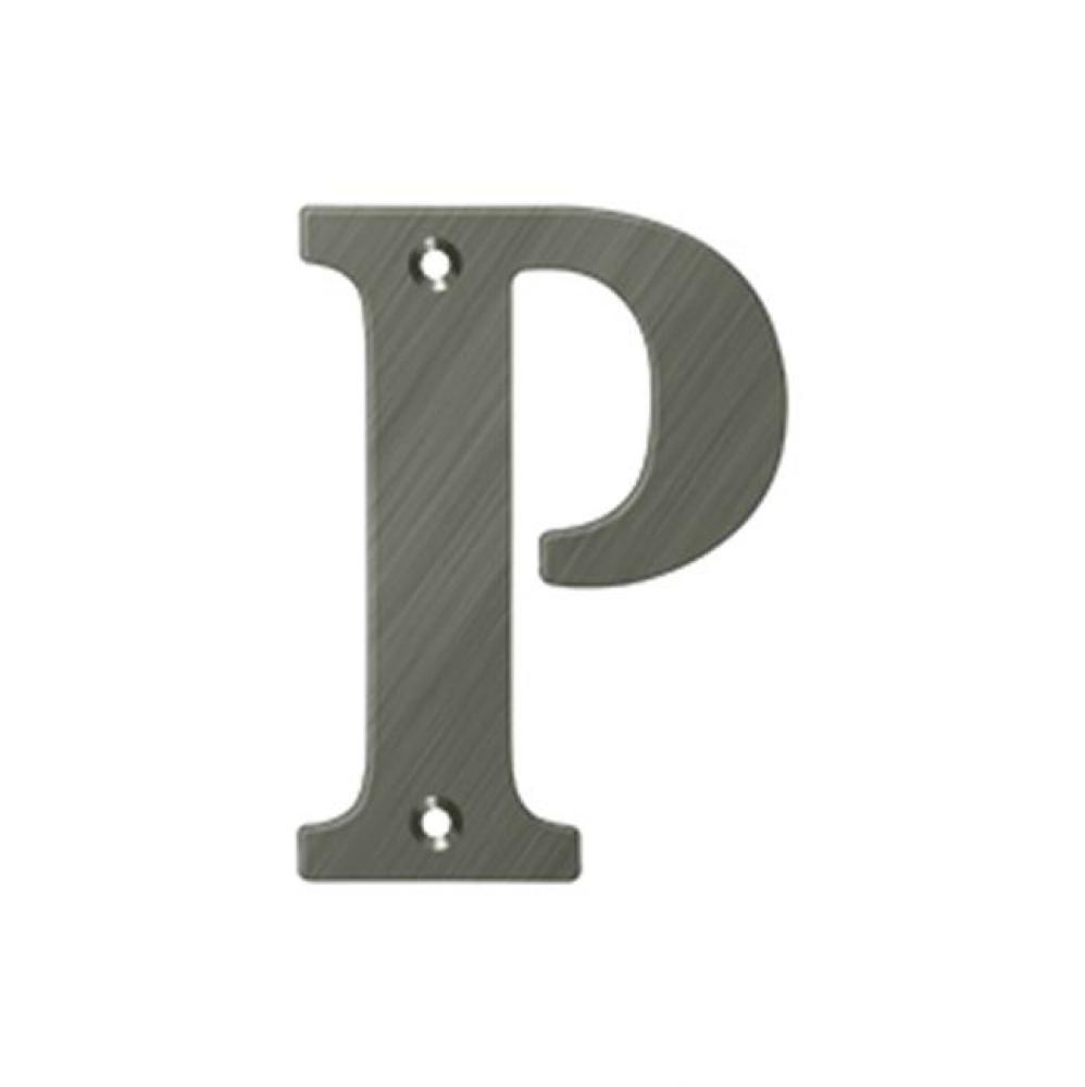 4'' Residential Letter P