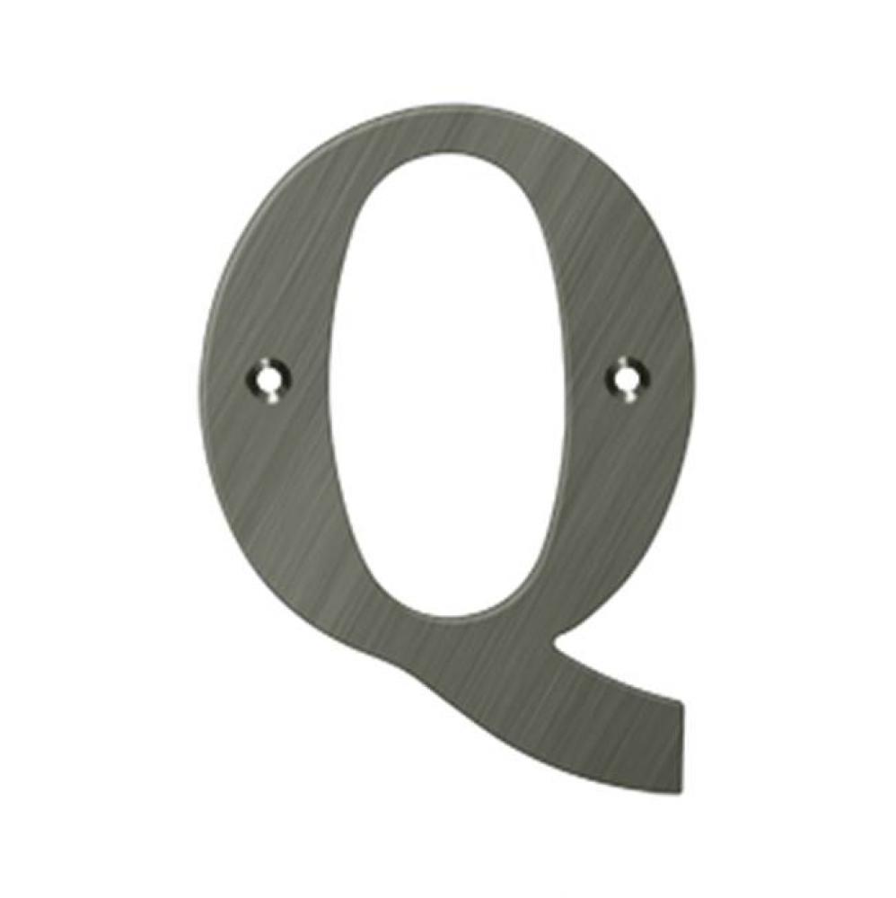 4'' Residential Letter Q