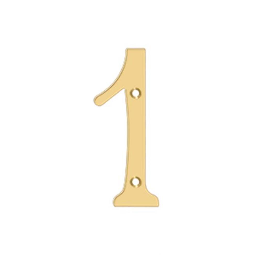 4'' Numbers, Solid Brass