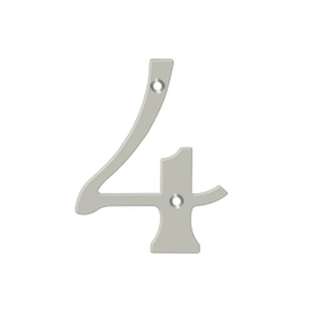 4'' Numbers, Solid Brass