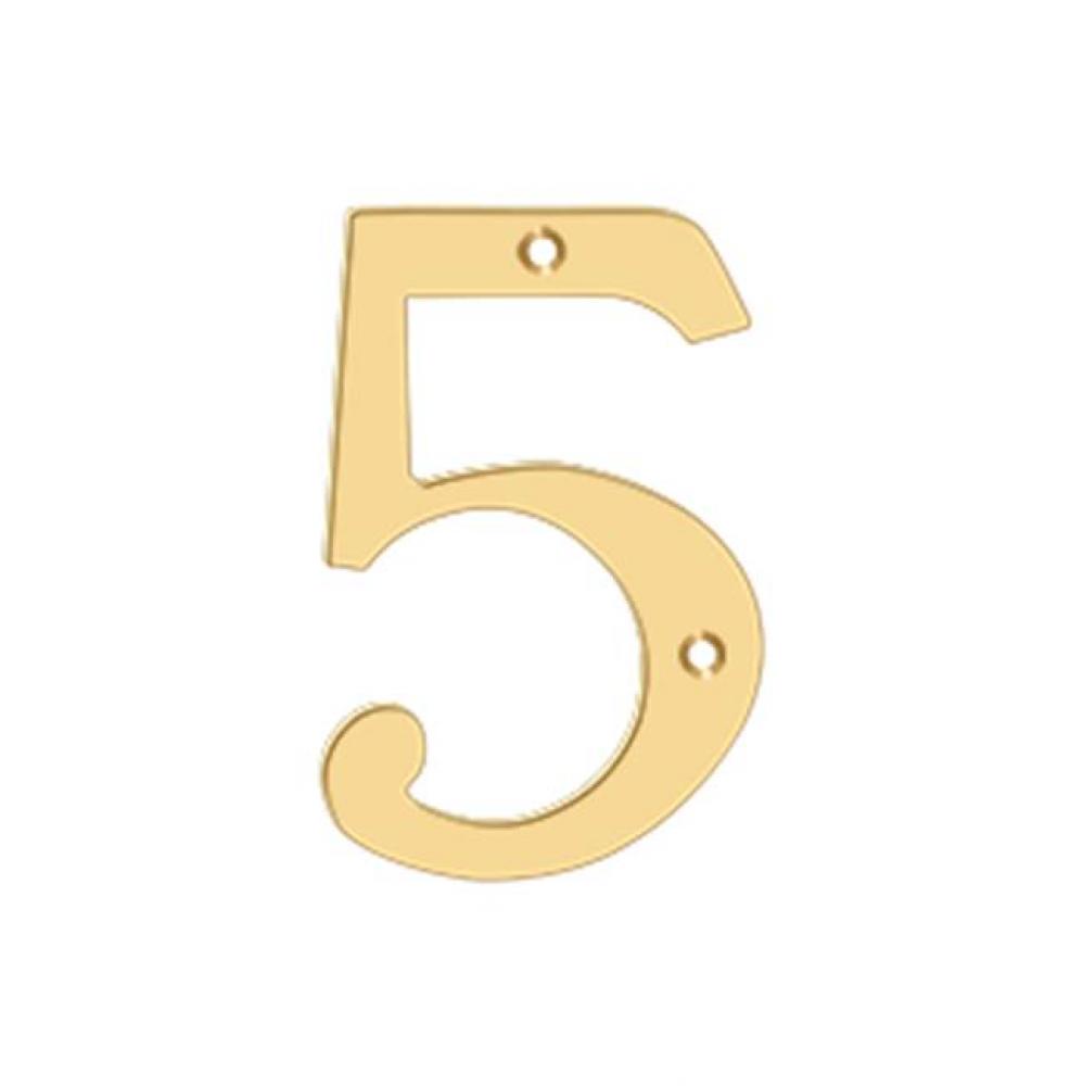 4'' Numbers, Solid Brass