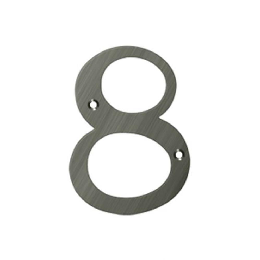 4'' Numbers, Solid Brass