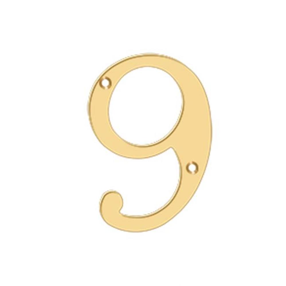 4'' Numbers, Solid Brass