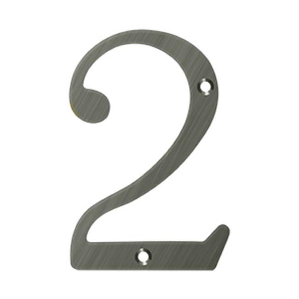 6'' Numbers, Solid Brass