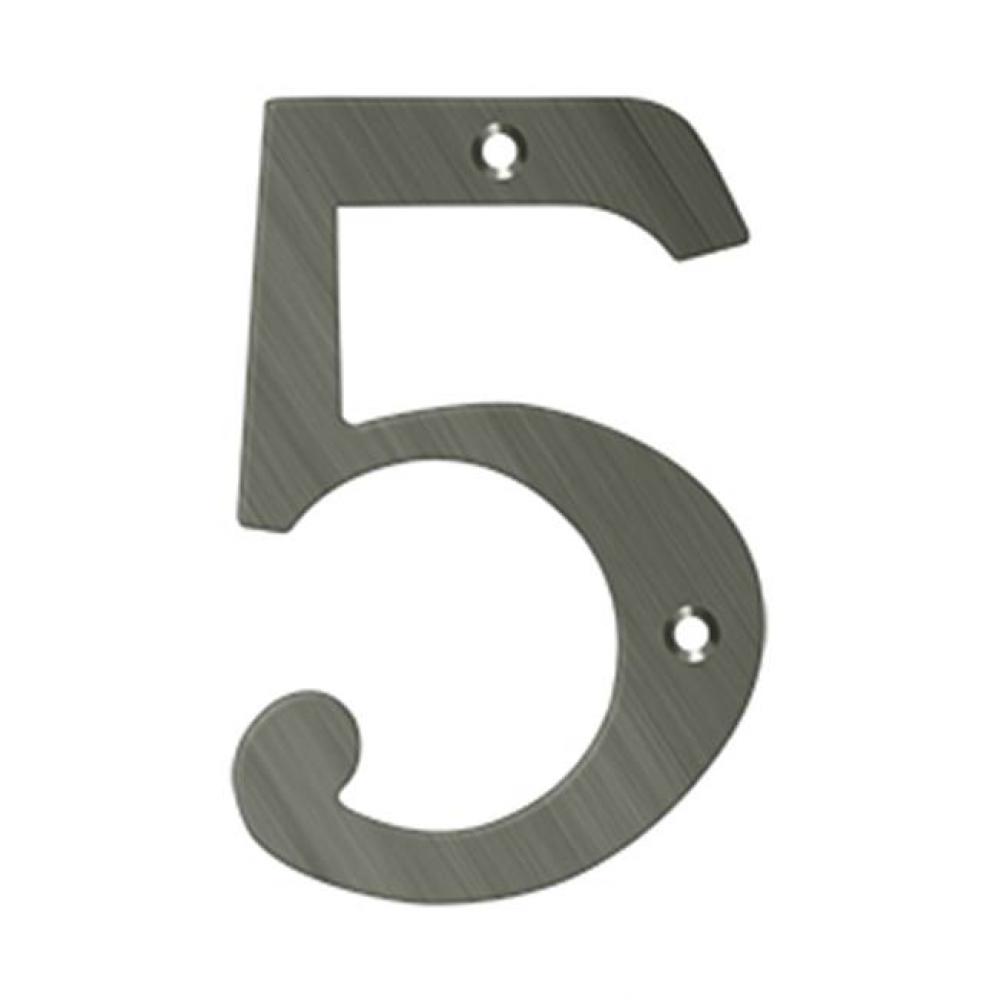 6'' Numbers, Solid Brass