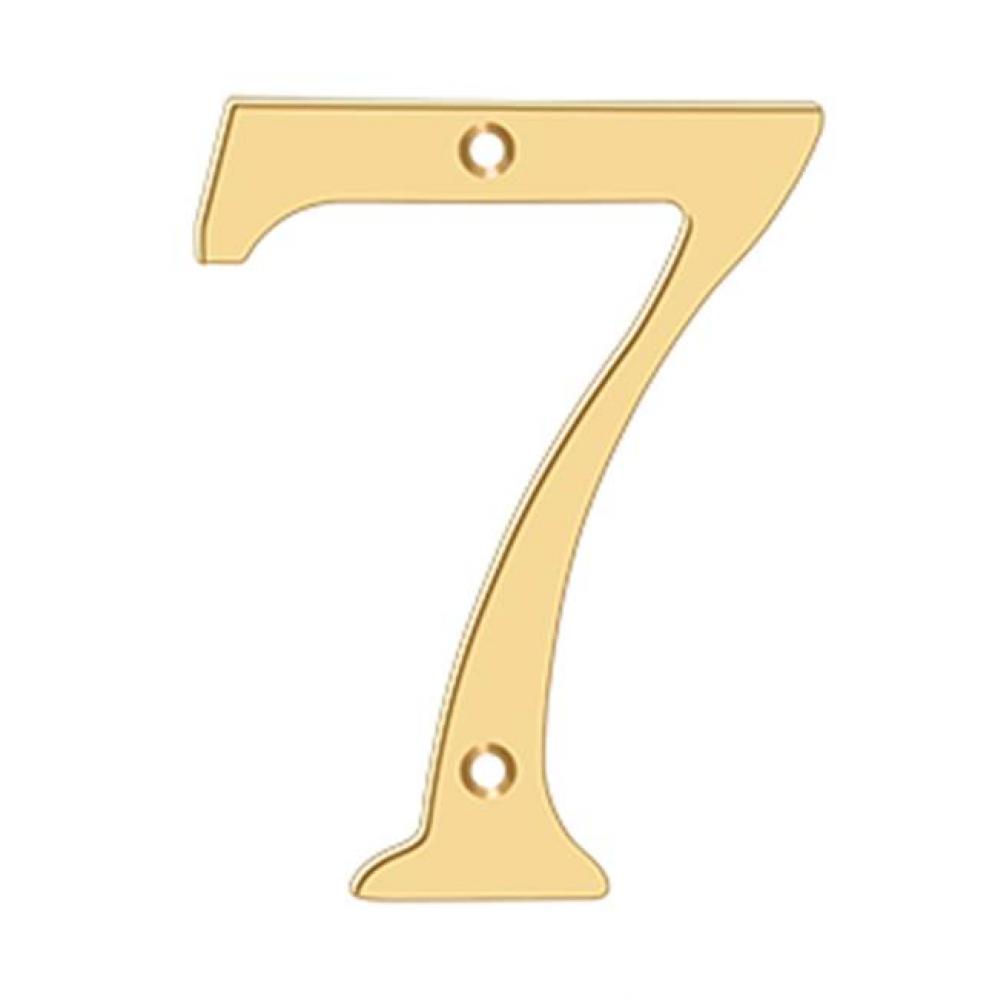 6'' Numbers, Solid Brass