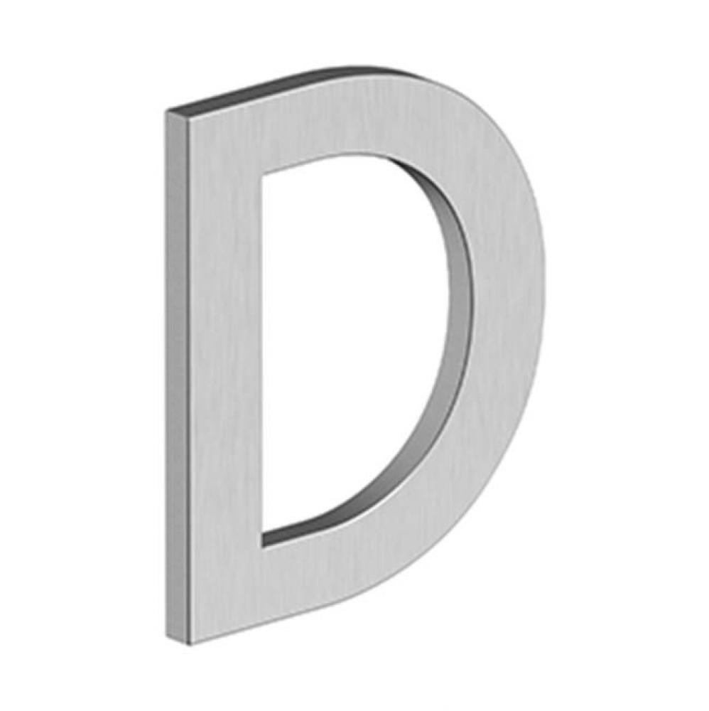 4'' LETTER D, B SERIES WITH RISERS, STAINLESS STEEL