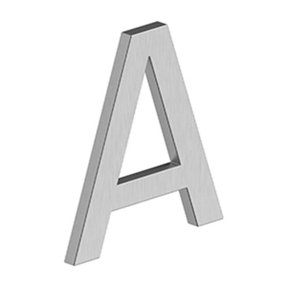 4'' LETTER A, E SERIES WITH RISERS, STAINLESS STEEL