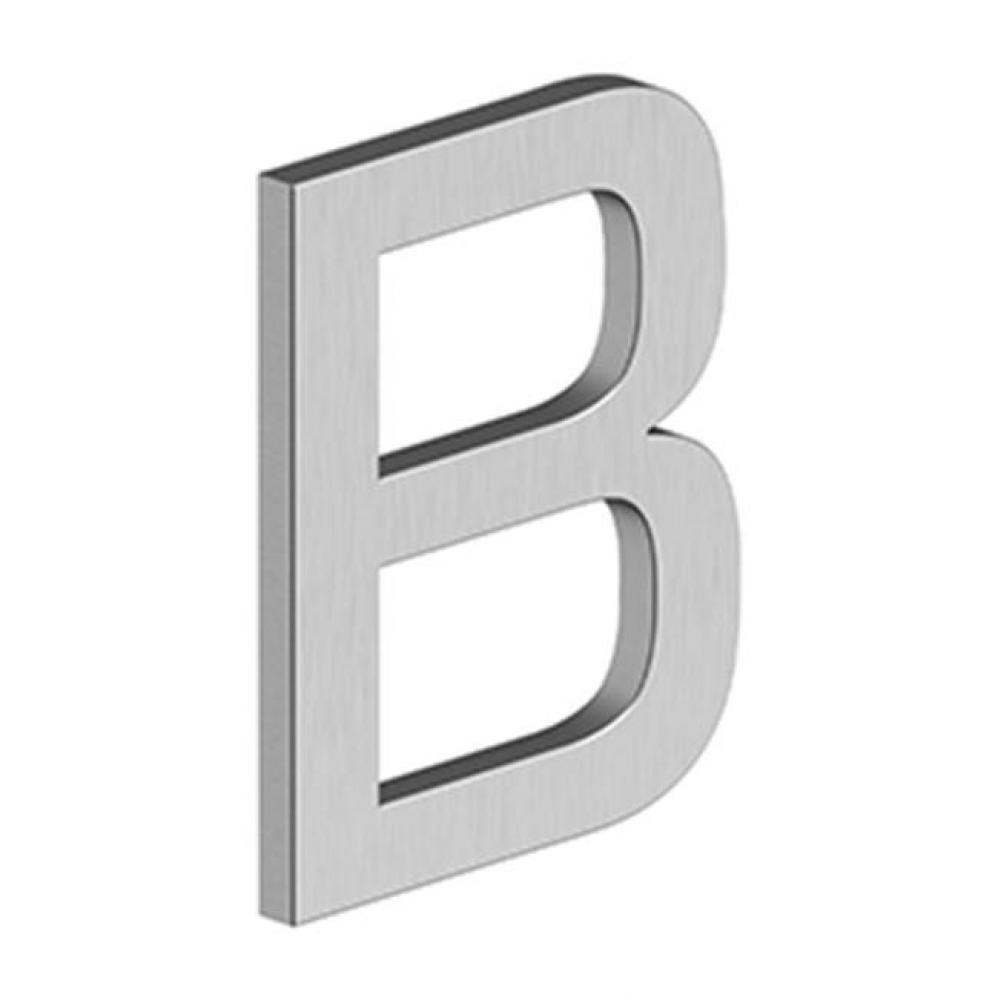4'' LETTER B, E SERIES WITH RISERS, STAINLESS STEEL