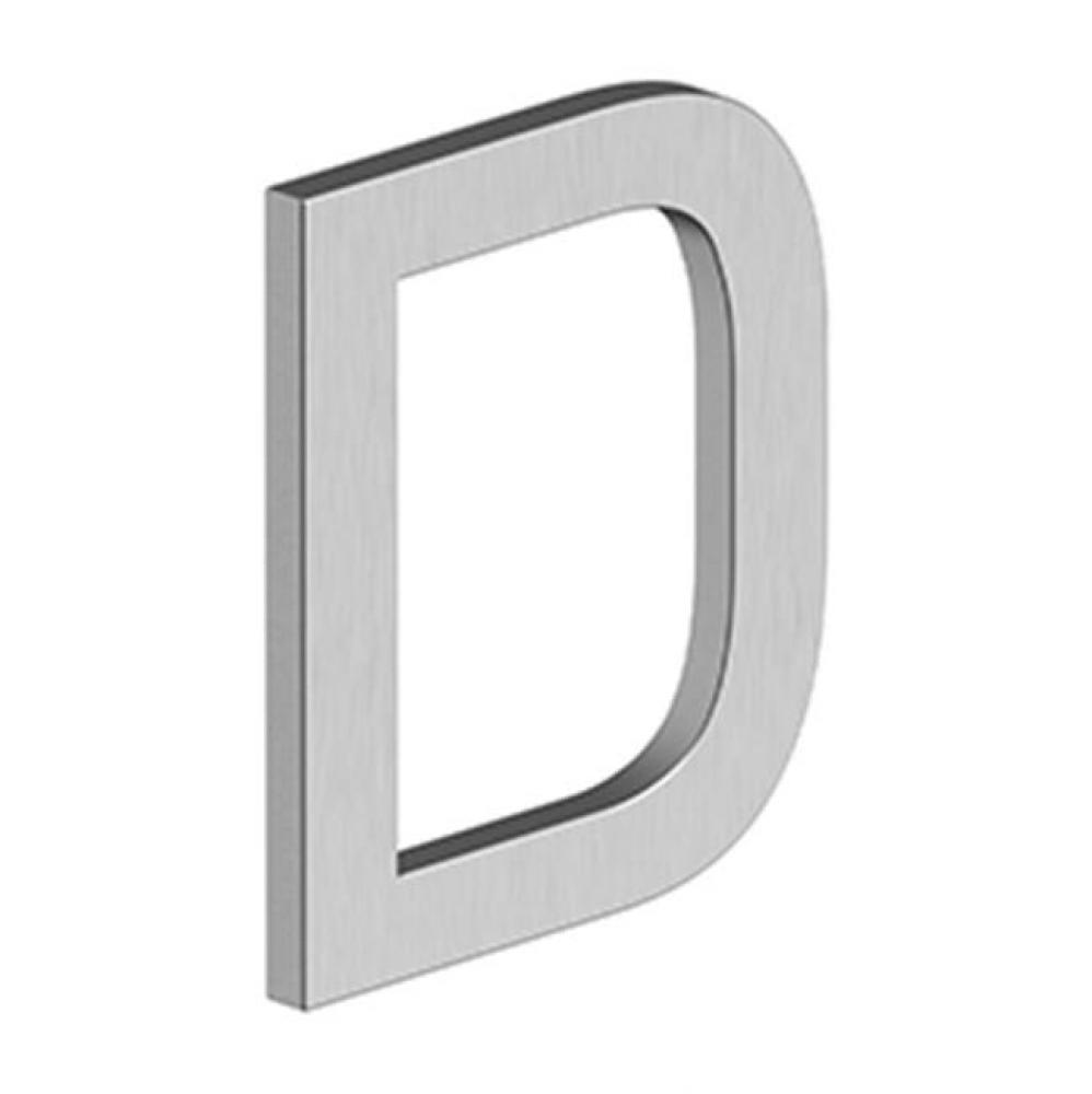 4'' LETTER D, E SERIES WITH RISERS, STAINLESS STEEL