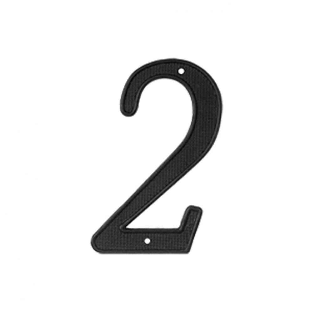 4'' Numbers Zinc Die-Cast, Black