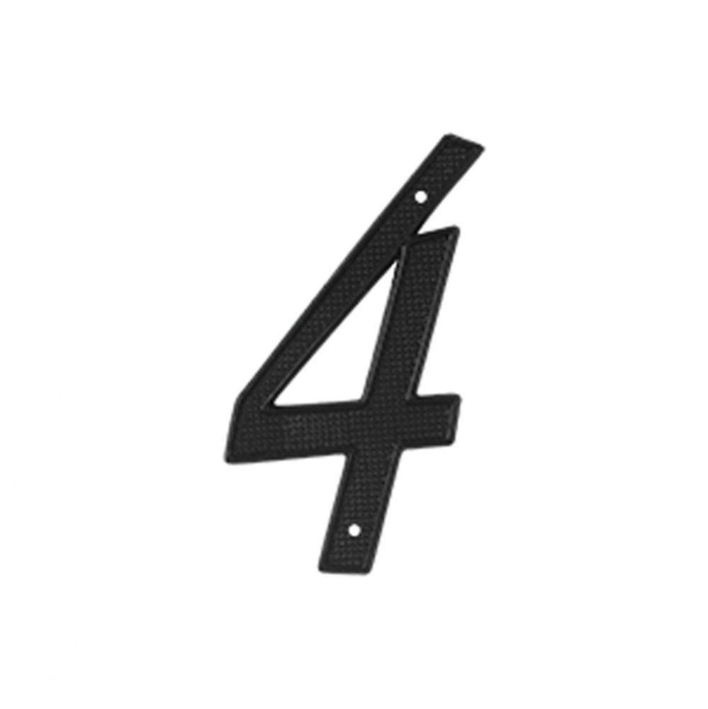 4'' Numbers Zinc Die-Cast, Black