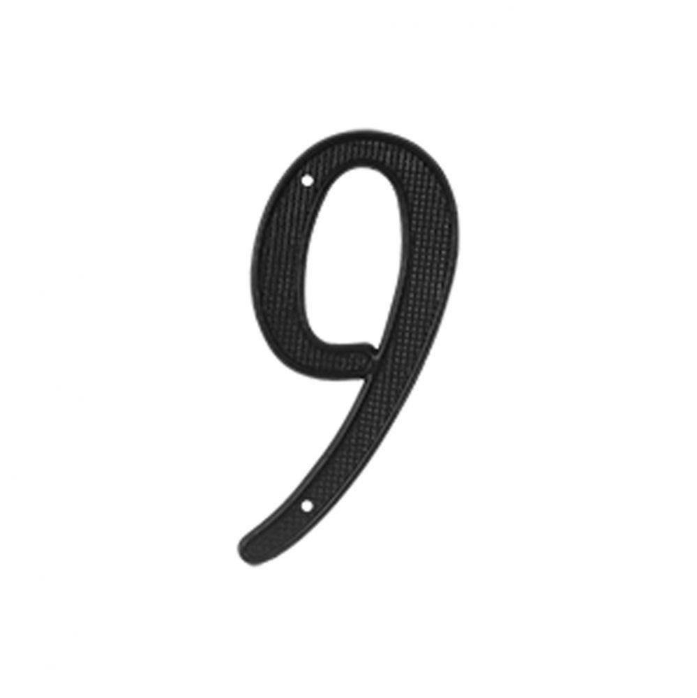 4'' Numbers Zinc Die-Cast, Black