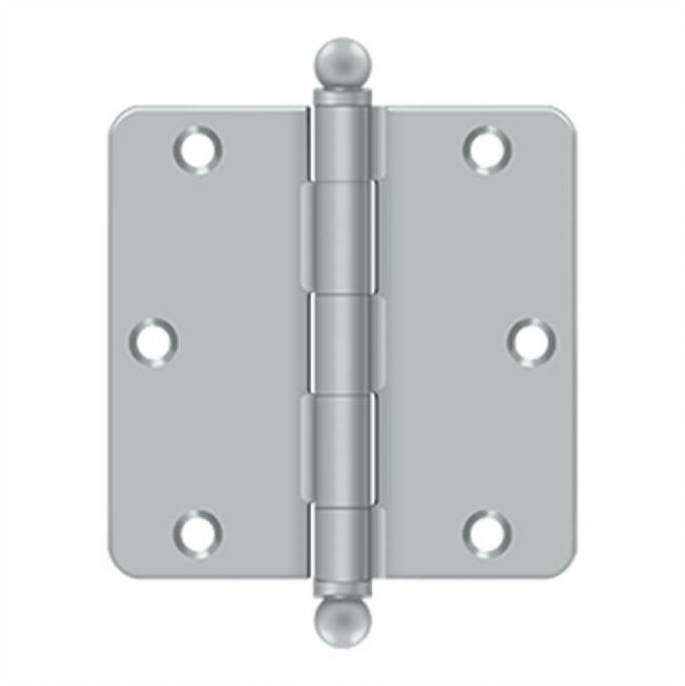 3-1/2'' x 3-1/2'' x 1/4'' Radius Hinge, w/ Ball Tips