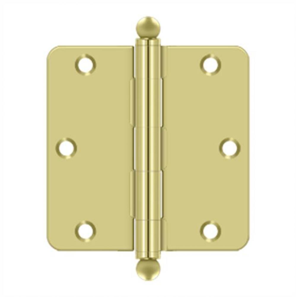 3-1/2'' x 3-1/2'' x 1/4'' Radius Hinge, w/ Ball Tips
