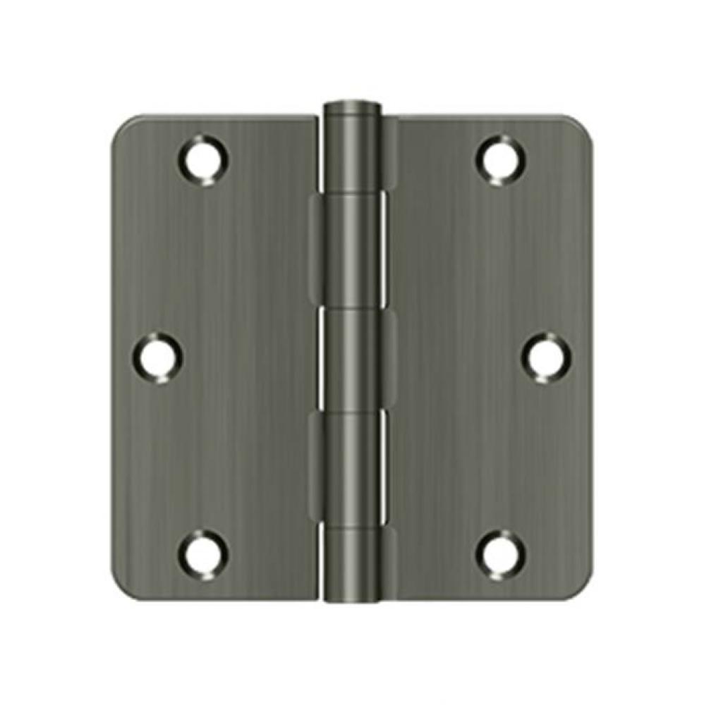 3-1/2'' x 3-1/2'' x 1/4'' Radius Hinge, Residential Thickness