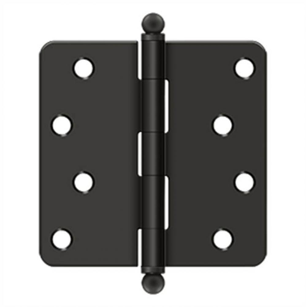 4'' x 4'' x 1/4'' Radius Hinge, w/ Ball Tips
