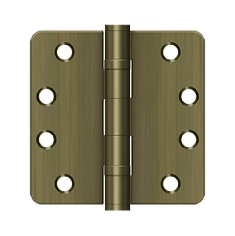 4'' x 4'' x 1/4'' Radius Hinge, HD, Ball Bearings