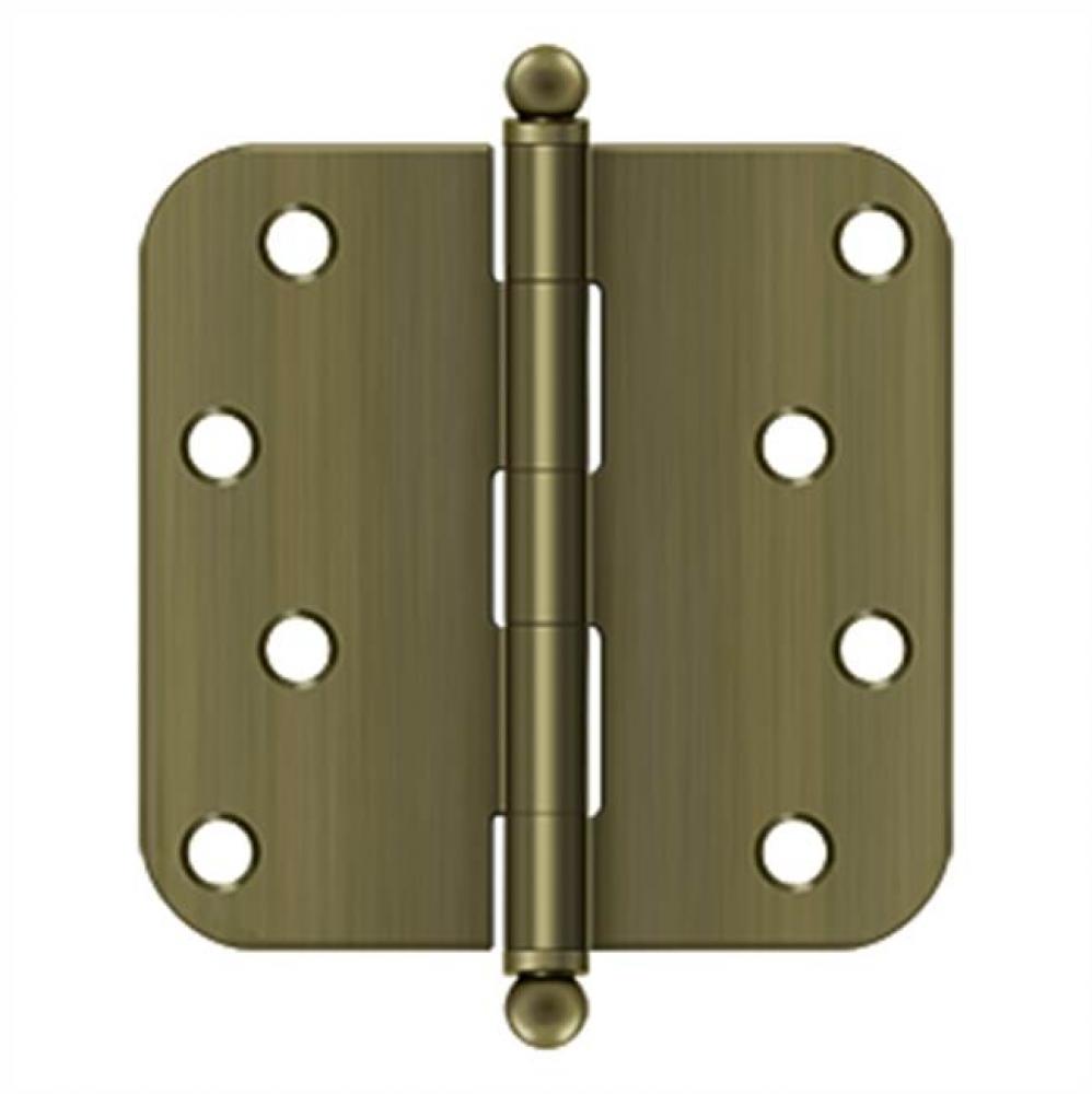 4'' x 4'' x 5/8'' Radius Hinge, w/ Ball Tips