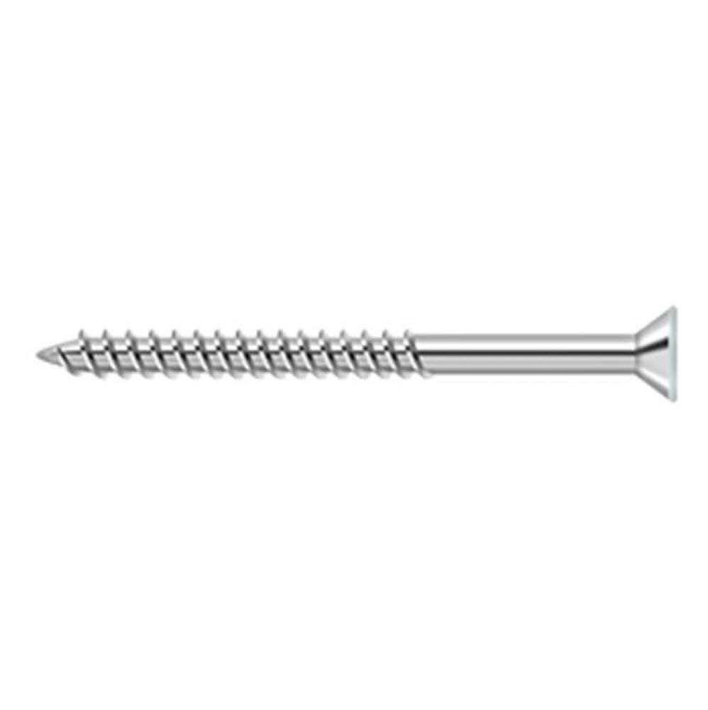 Wood Screw, Steel, No.10 x 2-1/2''