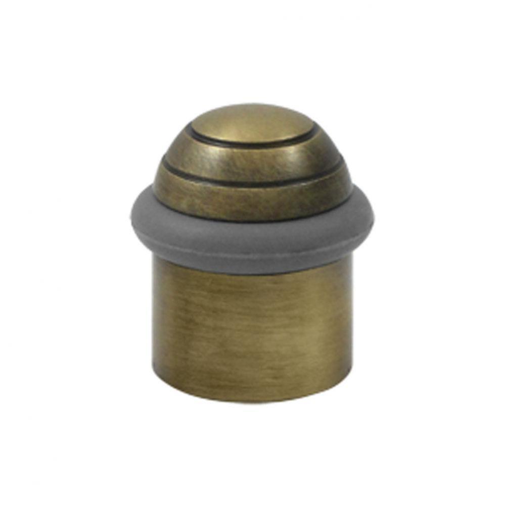 Round Universal Floor Bumper Dome Cap 1-5/8'', Solid Brass