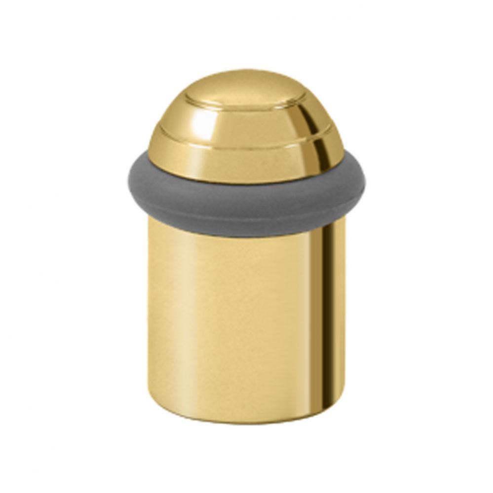 Round universal Floor Bumper Dome Cap 2-1/8'', Solid Brass