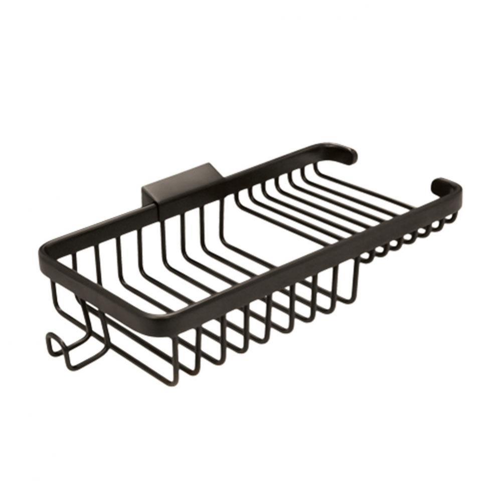 Wire Basket, 10'' Rect/Comb W/Hook, Oil Rubbed Bronze