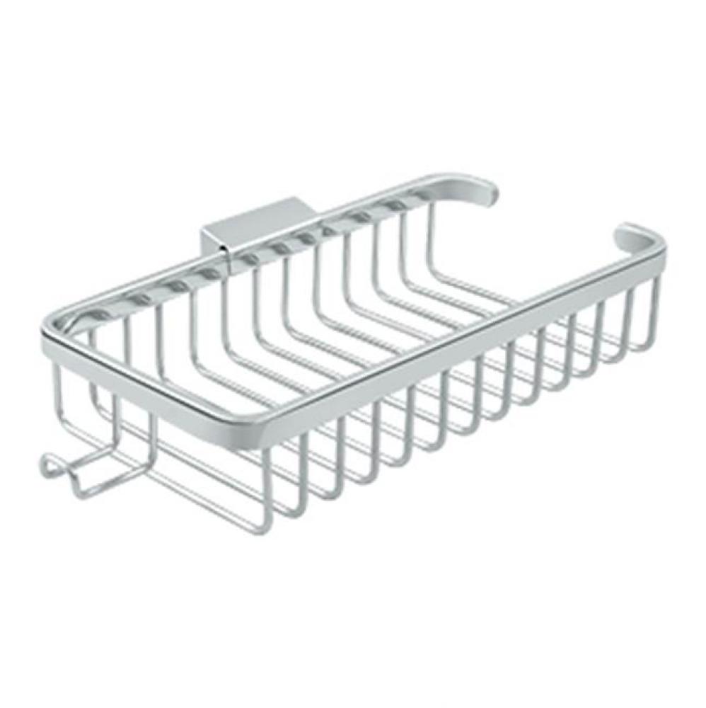 Wire Basket, 10-3/8'' Rectangular, Shallow, With Hook