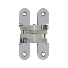 Deltana DCH216U26D - Concealed Hinge Sldb Blades 1 X 4 5/8, Brushed Chrome