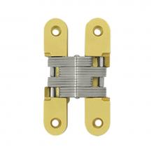 Deltana DCH216U4 - Concealed Hinge Sldb Blades 1 X 4 5/8, Satin Brass