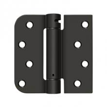 Deltana DSH4SR510B-LH - 4'' x 4'' x 5/8'' x SQ Spring Hinge, UL Listed
