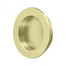 Deltana FP238U3-UNL - Flush Pull , Round, HD, 2-3/8'', Solid Brass