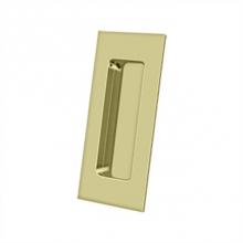 Deltana FP40U3-UNL - Flush Pull, Rectangular, HD, 4'' x 1-7/8'' x 7/16'', Solid Brass