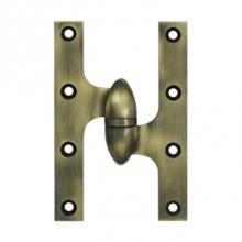 Deltana OK6038B5-R - 6''x 3-7/8'' Olive Knuckle Hinge, Ball Bearing, Solid Brass