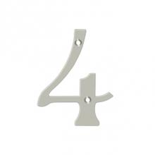 Deltana RN4-4U15 - 4'' Numbers, Solid Brass