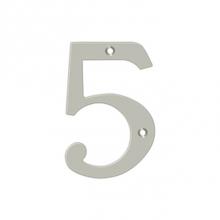 Deltana RN4-5U15 - 4'' Numbers, Solid Brass